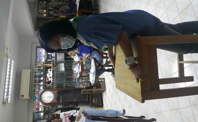 จิตอาสาช่วยเก็บของ