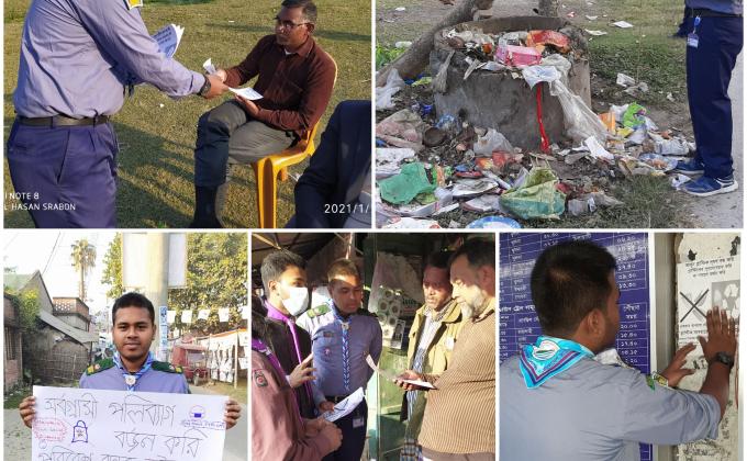 Plastic tide turner challenge badge Leaders level