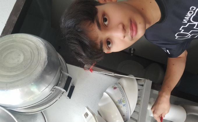 เมื่อล้างมือเรียบร้อยแล้ว