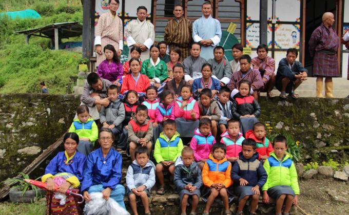 WINTER JECKET FOR STUDENTS OF CHONGZHU PRY SCHOOL