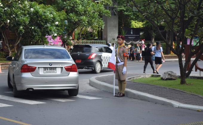 อาสาจราจร ประจำวันที่ 9สิงหาคม 2560 @สวนสุนันทา