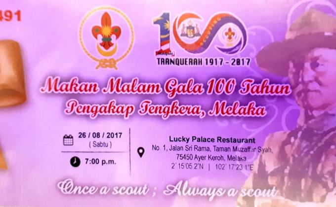 Majlis Makan Malam Gala 100 Tahun Pengakap Tengkera, Melaka