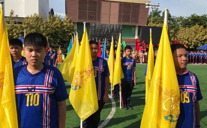 รณรงค์รักษาสุขภาพ งานกีฬาสีโรงเรียนสาธิตมหาวิทยาลัยราชภัฎสวนสุนันทา