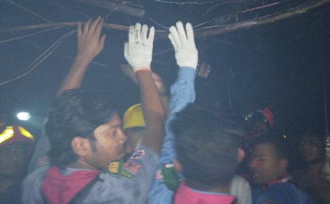  Assistance of the Scouts in the rescue operation of Rajhdhani market  Fire Tragedy