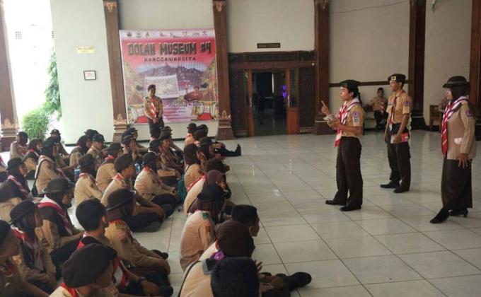 Latihan bersama Saka Pariwisata Demak dan Kota Semarang