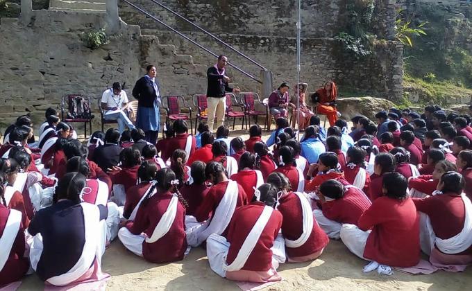 flag day celebration by Himalayan Rovers Open Crew  