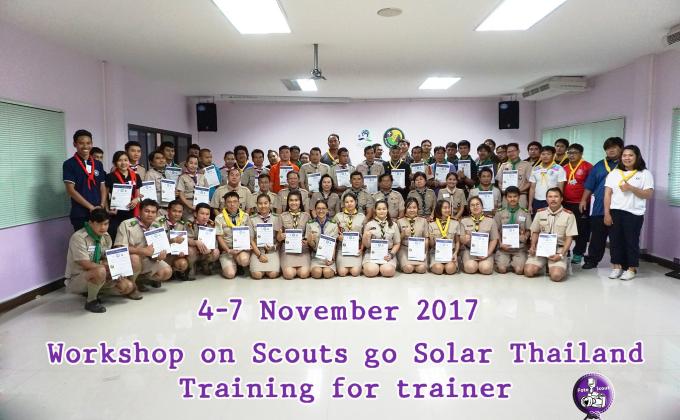 1st Workshop on Scouts go Solar Thailand Training for Trainer