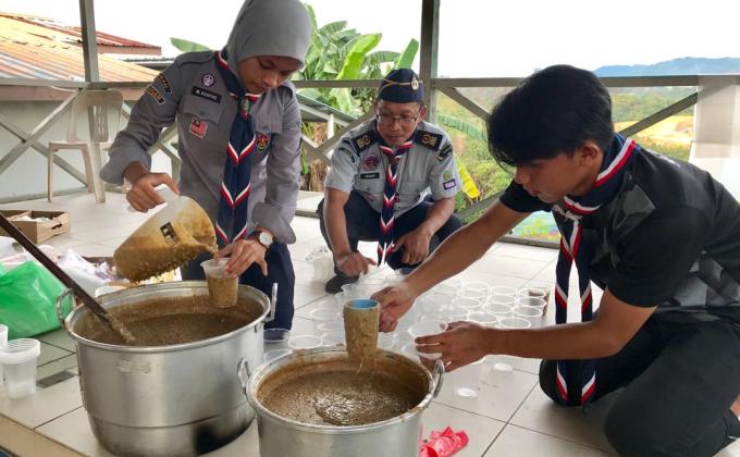 Bubur Kacang Ciptaan Pengakap Daerah Inanam