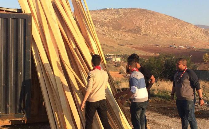  النجاح تنقل مخازن جمعية الكشافة الفلسطينية في طوباس - فلسطين 