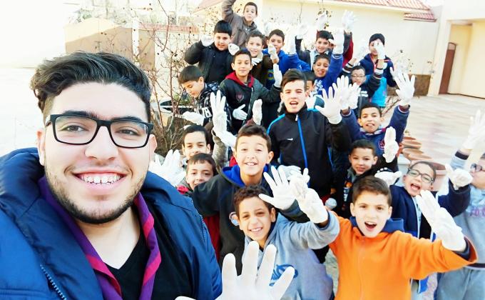 حملة تنظيف دار الشباب من قبل اشبال فوج حسان بلكيرد