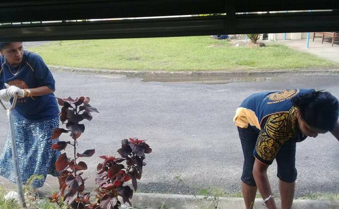 HOSPITAL GARDEN CLEANUP 