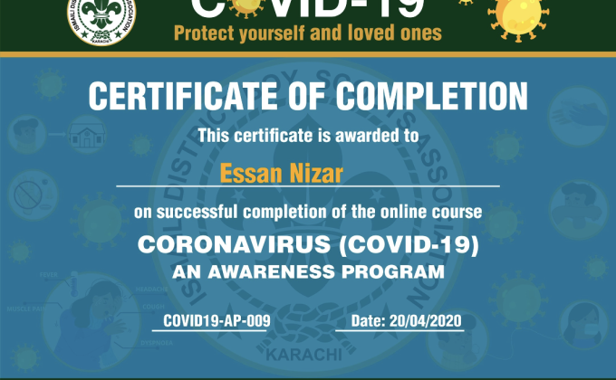 Coronavirus (Covid19) online awareness program 