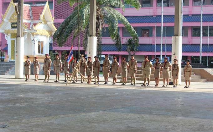 วิทยากรเข้าค่ายลูกเสือ-เนตรนารี และสอบวิชาพิเศษ ม.3