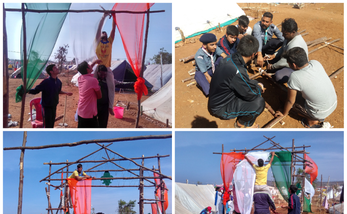 State Gate Making in 17th National Jamboree, Mysuru (Karnataka)