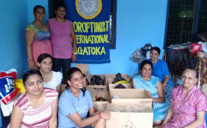 HELPING WITH FLOOD RELIEF