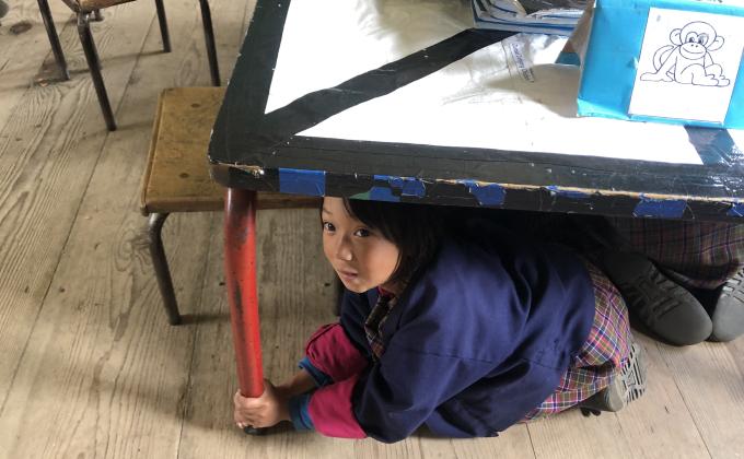 Earthquake mock drill 