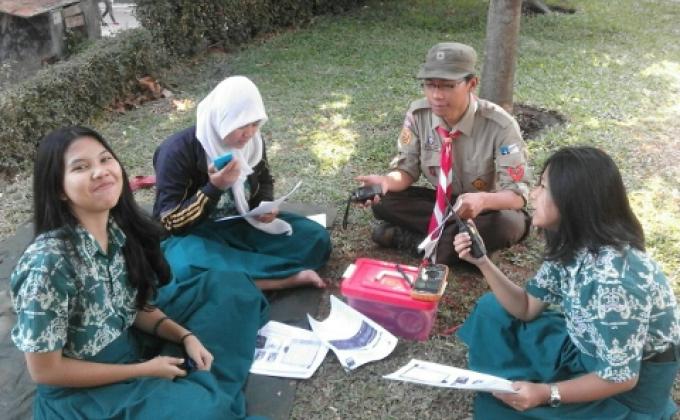 PRAMUKA UPI IKUTI WORD JAMBORE ON THE AIR KE-58 SECARA ONLINE