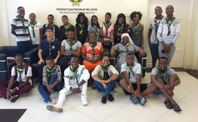 Visitation from the scouts from Tanzania