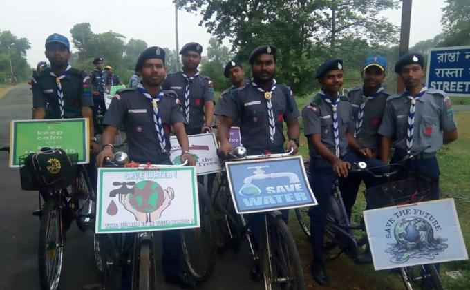 A great road rally for protecting environment
