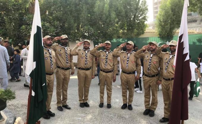 Flag hoisting