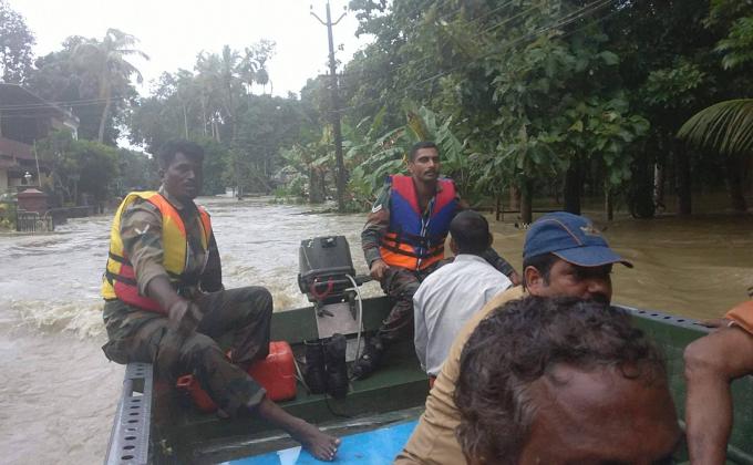 Disaster Management in Chenganoor with Indian Army