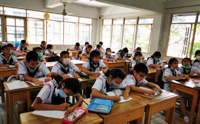 กิจกรรมการเรียนการสอนวิธีป้องกัน PM 2.5