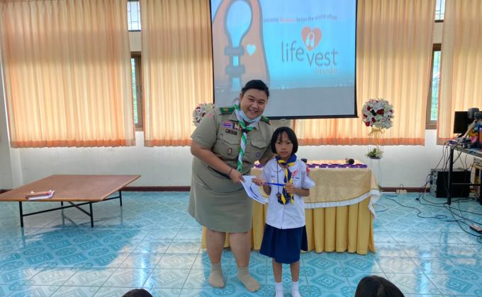 กิจกรรมฐานการสร้างแรงบันดาลใจ ส่งต่อความดีให้แก่พี่น้องลูกเสือ