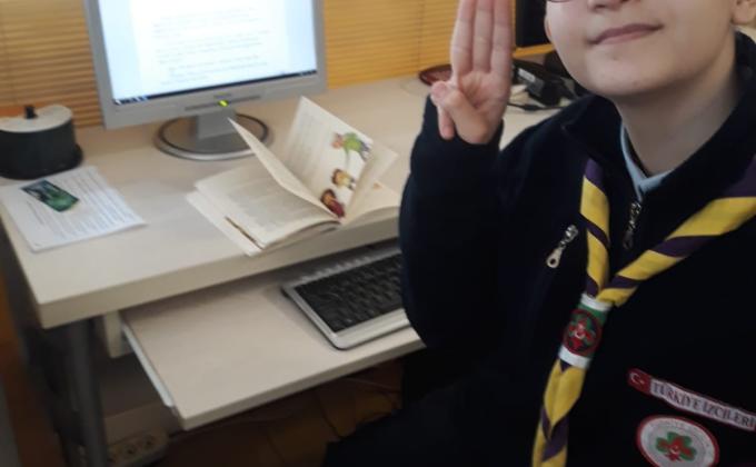 Volunteer service at library for blinds / 5