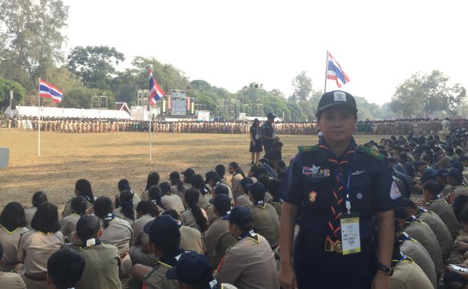 ร่วมกิจกรรมชุมนุมลูกเสือวิสามัญ แห่งชาติ