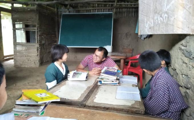 Service at Sertayna Pry. School, Haa