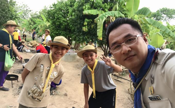 อบรม ลูกเสือ เนตรนารี โรงเรียนรุ่งเรืองวิทยา  ป.๔-ป.๖