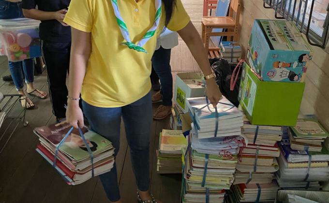 จิตอาสาจัดระเบียบห้องเรียน