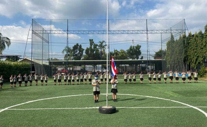 จิตอาสาถ่ายภาพพิธีเปิดกองลูกเสือสำรอง