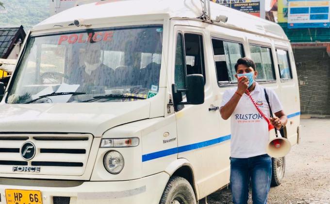 Service With District Administration during Covid-19 Pandemic 