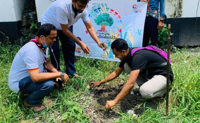 Tree Plantation at Chandana High School & College (Project TSS)