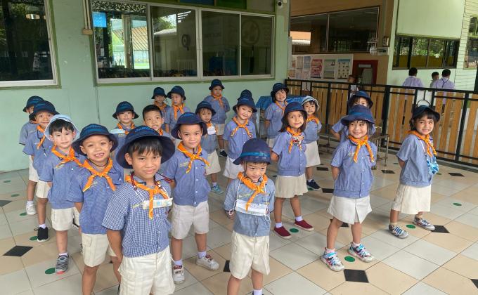 ฝึกการจัดระเบียบแถว