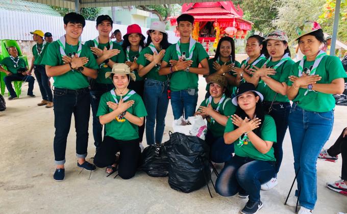 กิจกรรมเก็บขยะทำความสะอาดบริเวณชายหาดเจ้าสำราญ จ.เพชรบุรี