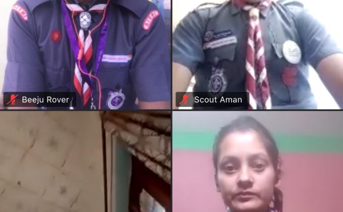 Virtual meeting with the Rover and Rangers of BSGHP