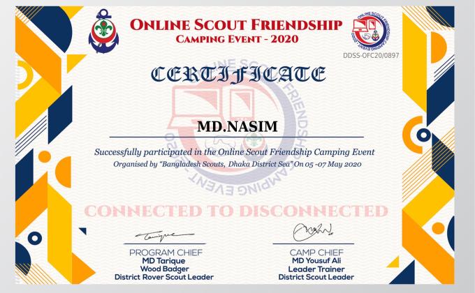 #Online Scout Friendship Campaign Event 2020