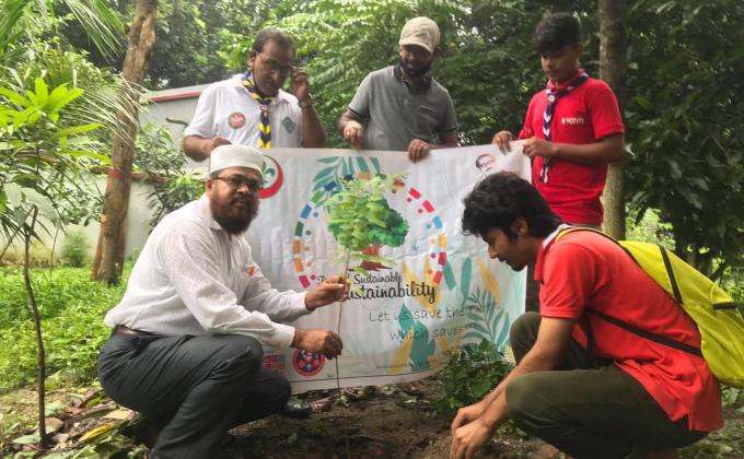 Tree Plantation at Joydebpur Government Girls’ High School & Hostel Area (Project TSS)