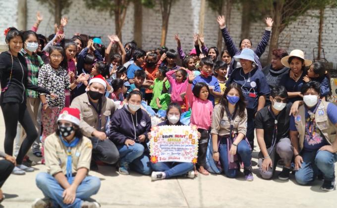 Campaña navideña" Lluvia de ángeles "