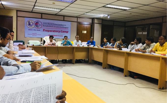 বাংলাদেশ স্কাউটস , ঢাকা মেট্রোপলিটনের "নিজাম হল" এ নির্বাহী কমিটির ১৩৫ তম সভা.