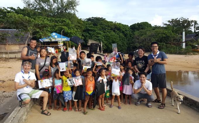 School Children of Jomalig Island received School Supplies
