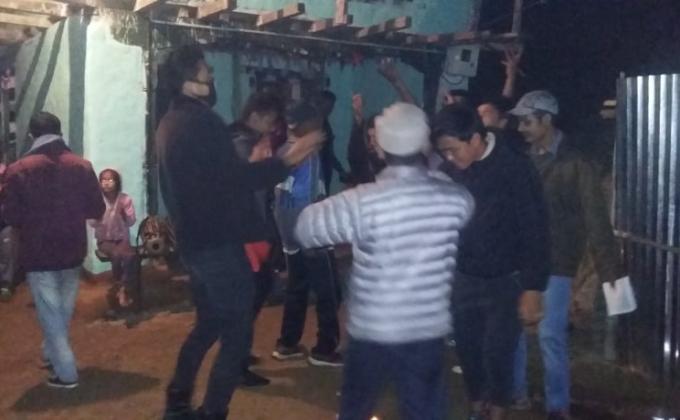 celebrating dewali in a community
