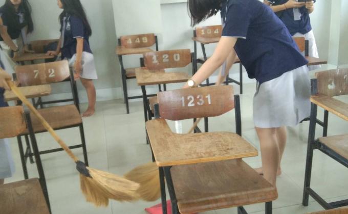 กิจกรรมทำความสะอาดห้องเรียน