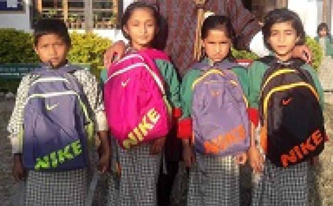 Adoption of 4 poor children of Barshong school