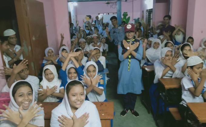 Gender equality related  Session and spreading peace massage on Schools of Manda area