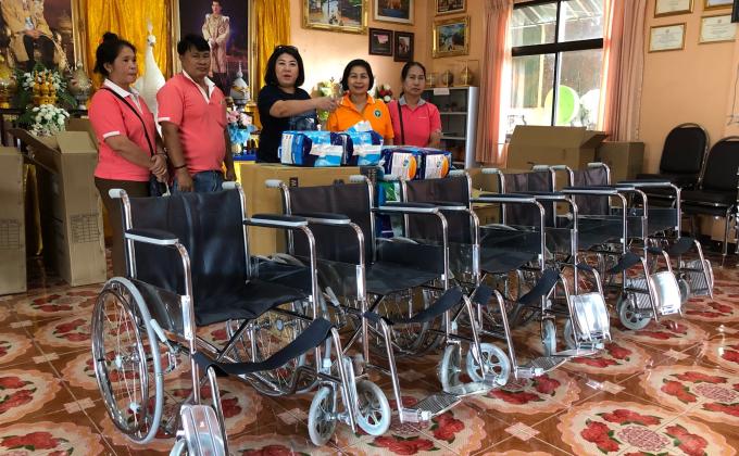 บริจาควีลแชร์ให้โรงเรรยนผู้สูงอายุที่เทศบาลตำบลไทรโยค