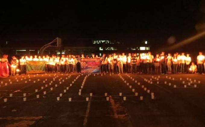 EARTH HOUR 2014, CANDLE LIGHT PARADE, Iriga City, Philippines