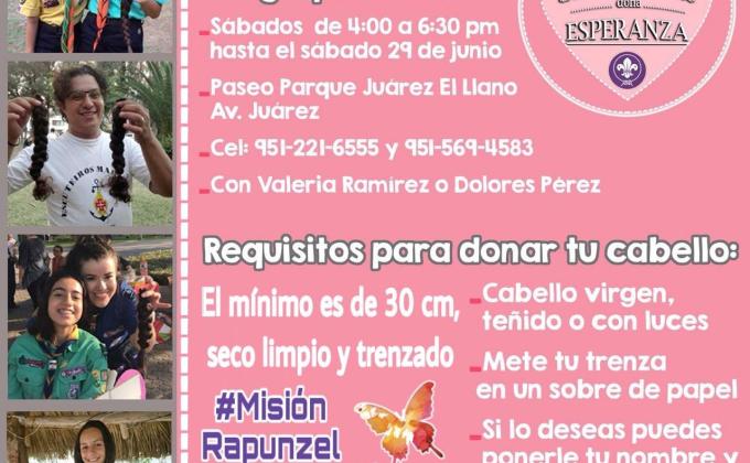 "Dona tu cabello, dona esperanza 2019" Oaxaca